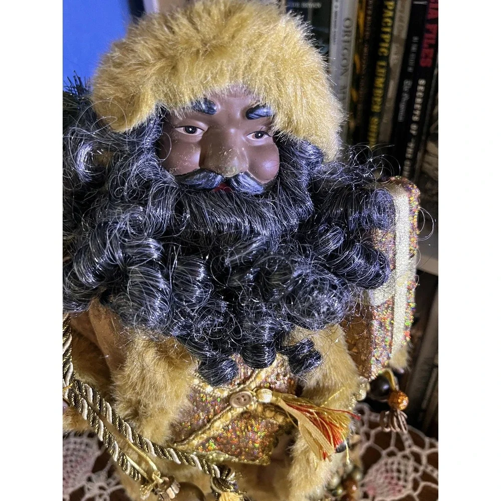 Christmas‎ Collectible Santa Black African American Santa Figure 18